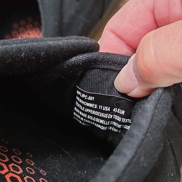 Lugz Lear Canvas Black Sneakers Mens Size 11 - Picture 9 of 10